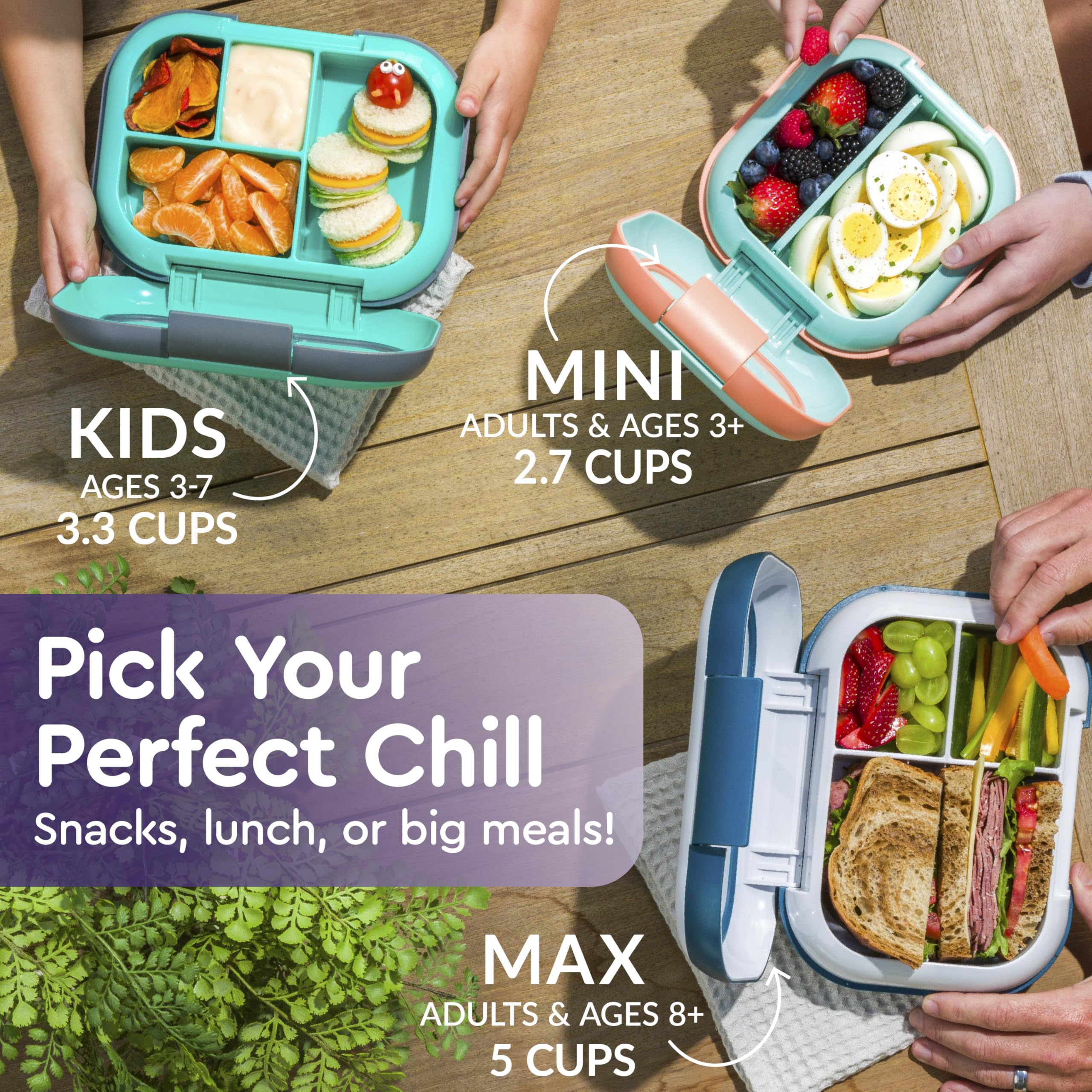 bentgo ベントゴー Amazon.com: Bentgo Chill Kids Leak-Proof Lunch Box - 4-Compartment